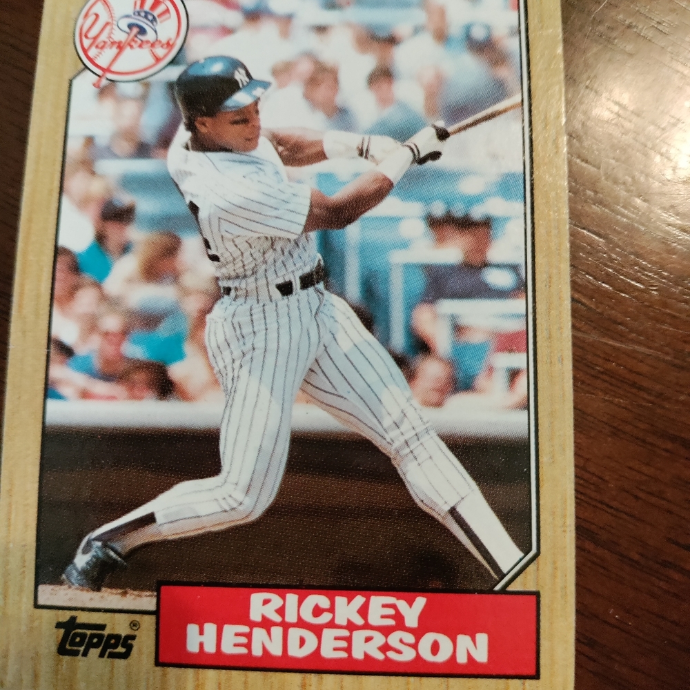 Ricky Henderson baseball card